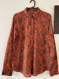 BENETTON 花柄長袖シャツ ladies 今週末限定の最終価格のサムネイル