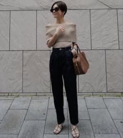 MACHATT♡新品タックテーパードデニム38 - メルカリ