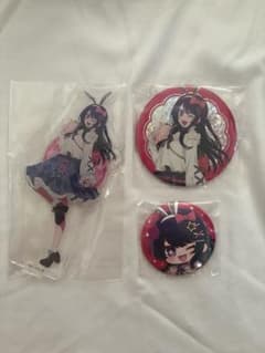 Oshi no Ko (My Favorite Child) - Ai Hoshino - Oshi no Ko Exhibition Acrylic Painting Stand Can badge set