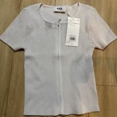 AZUL BY MOUSSY リブジップ半袖トップスのサムネイル