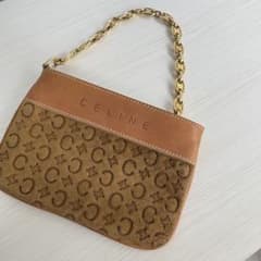 CELINE セリーヌ vintage ポーチ トリオンフチェーン マカダム - メルカリ