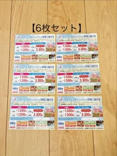 6枚セット　レオマワールド割引き券のサムネイル