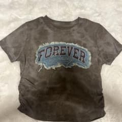y2k 平成ギャル　デニムパッチ Tシャツのサムネイル