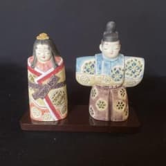 雛人形 陶器製 親王飾り コンパクトのサムネイル