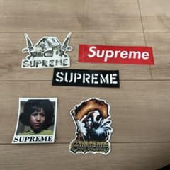 supreme ステッカー5枚セット ノベルティ - メルカリ