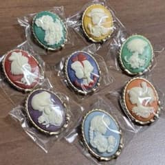 ジブリがいっぱい カメオブローチコレクション 全8種セット 新品未使用☆ 全8種セット ジブリがいっぱい カメオブローチ