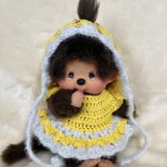 モンチッチ用 ワンピース・ケープ　ハンドメイドのサムネイル