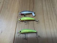 ラッキークラフト ウッドハンプバックミノーS 3点セット ルアー 釣り