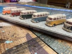 ワーゲンバス　ミニカー　6台セット　カーララマのサムネイル