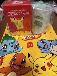 マクドナルド ポケモン とびだすピカチュウ ポテトタイマー グッズセットのサムネイル