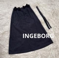 美品☆ INGEBORG インゲボルグ デニムスカート M リボン - メルカリ
