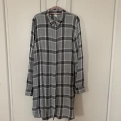 H＆M○チェックシャツ○ロングシャツのサムネイル