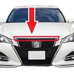 新品　210系 後期 クラウンアスリート　純正 ボンネットフードモール　メッキ トヨタ クラウン アスリート 210系 漆黒メッキ ボンネット