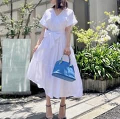 OBLI ラップシャツワンピース 未着用 - メルカリ