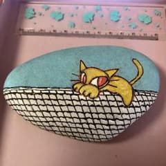 きいちゃんの石ころアート（瓦）のサムネイル