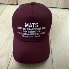 AVIREX MATSデザイン キャップ バーガンディのサムネイル