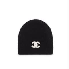 CHANEL シャネル ニット帽 CCロゴ ブラック 26C 最新作 - メルカリ