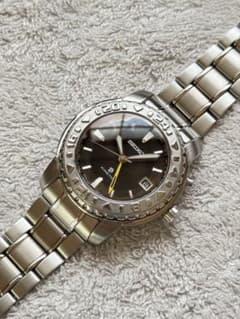 【二次電池交換済】セイコーブライツGMTキネティック2000年限定 二次電池交換済】セイコーブライツGMTキネティック2000年限定