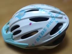 子供用 自転車ヘルメット ホワイト ライトブルーのサムネイル