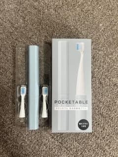 POCKETABLE 音波振動歯ブラシ 本体 替えブラシ付のサムネイル