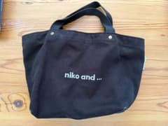 niko and ... 黒 コットンバッグのサムネイル