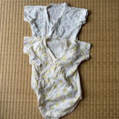 ベビー肌着 2枚セット 60-70cm 花柄のサムネイル