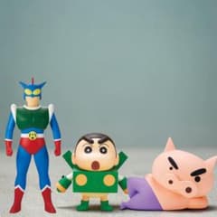 新品未開封3点 クレヨンしんちゃん アクション仮面 ぶりぶりざえもん フィギュア