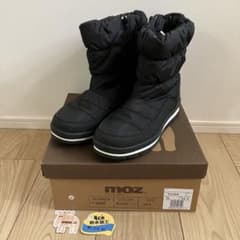 moz モズ　スノーブーツ　雪靴　防水　防寒　防滑　モコモコ　24.5 ジップのサムネイル