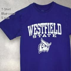 【US古着】アメカジ Tシャツ 半袖 Sサイズ ブルーのサムネイル