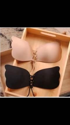 nubra 紐付きタイプ ブラック Cカップウィングブラ ヌーブラ 盛れるのサムネイル