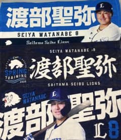 埼玉西武ライオンズ 渡部聖弥 タオル 3枚セットのサムネイル