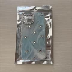 iPhone13/14 スマホケース wego 水色 リボン マーブルのサムネイル
