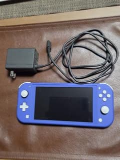 Nintendo Switch Lite 本体 ブルー (箱なし)アダプター付き - メルカリ