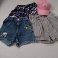 ALGY デニムショートパンツ　４点セットのサムネイル