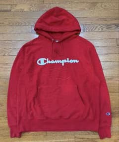 チャンピオン Champion スウェットパーカー フーディー 赤 XLのサムネイル