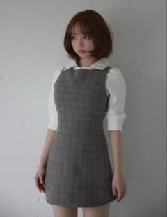 【正規品】Evie check blouse mini dressのサムネイル