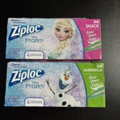 Ziplock Disney Frozen 아나운서 눈 아나운서와 눈의 여왕 엘사 올라프