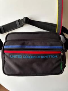 レトロ BENETTON ベネトン カメラバッグ マルチカラー ショルダー