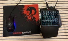 HXSJ ゲーミングマウス&キーボード USB接続 ハニカムデザインのサムネイル