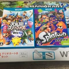 値下げ中 Wii U 32GB マリオカート8セット スプラトゥーンのサムネイル