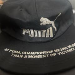 PUMA キャップ ブラック 刺繍ロゴのサムネイル