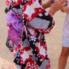 価格見直し中です様専用♡女の子浴衣 130サイズ 猫柄♡のサムネイル