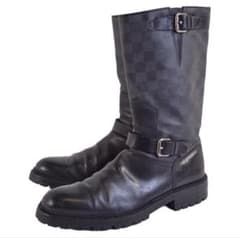 LOUIS VUITTON エンジニアブーツ ダミエ レザー シューズ8.5 LOUIS VUITTON エンジニアブーツ ダミエ レザー シューズ8.5 - メルカリ