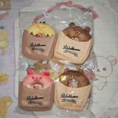 San-x 　リラックマ　ボールチェーン付　袋入り　ドーナツ　ぬいぐるみ　コンプ