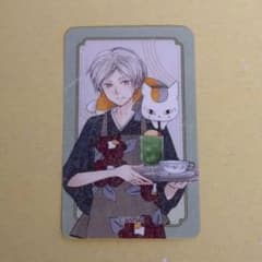 夏目友人帳 コラボカフェ 予約特典和風ステッカー　夏目貴志&ニャンコ先生のサムネイル