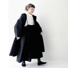 * nest robe *コットン馬布ビッグトレンチコート2022ss ブラックのサムネイル