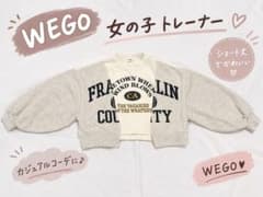 WEGO ショート丈トレーナー スウェット グレー 150 160 フリーサイズ