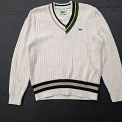 Classique Lacoste Vネック ニット セーター サイズ5のサムネイル