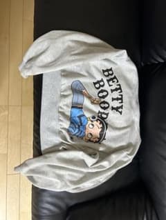 Betty Boop ベティちゃん ジップパーカー グレー メンズ レディースのサムネイル