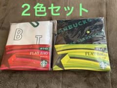 スターバックスコーヒー★フラットバッグ2個セット★スタババッグ　エコバッグ黒白のサムネイル